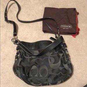 Black coach sachel or shoulder bag